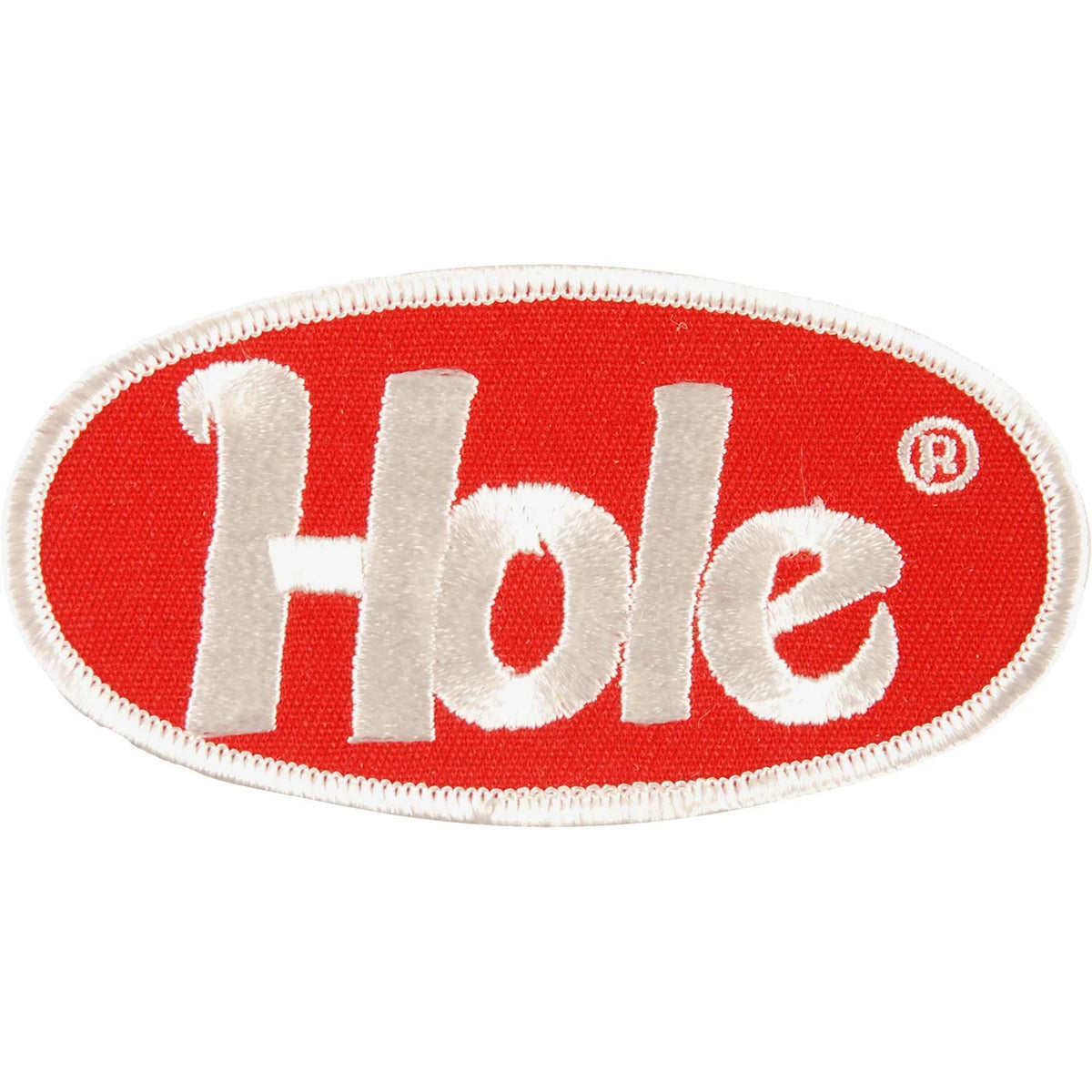 Hole Oval Logo 刺繍Patch ホール
