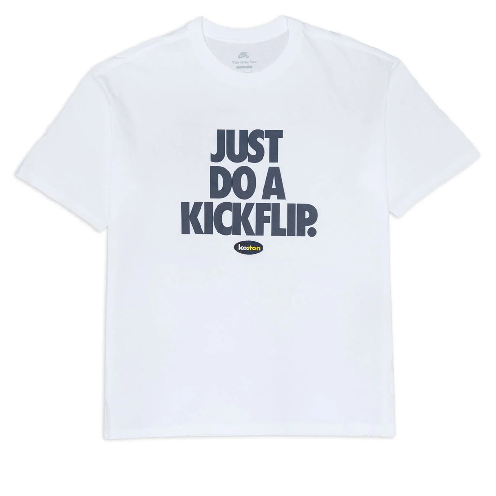 Nike SB エリック コストン JUST DO A KICKFLIP T-Shirt 白 M90 ナイキエスビー