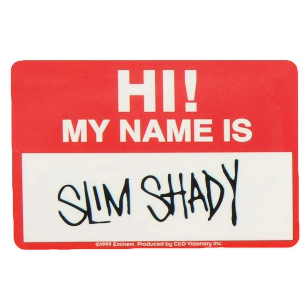 EMINEM Slim Shady ネームタグ Sticker エミネム