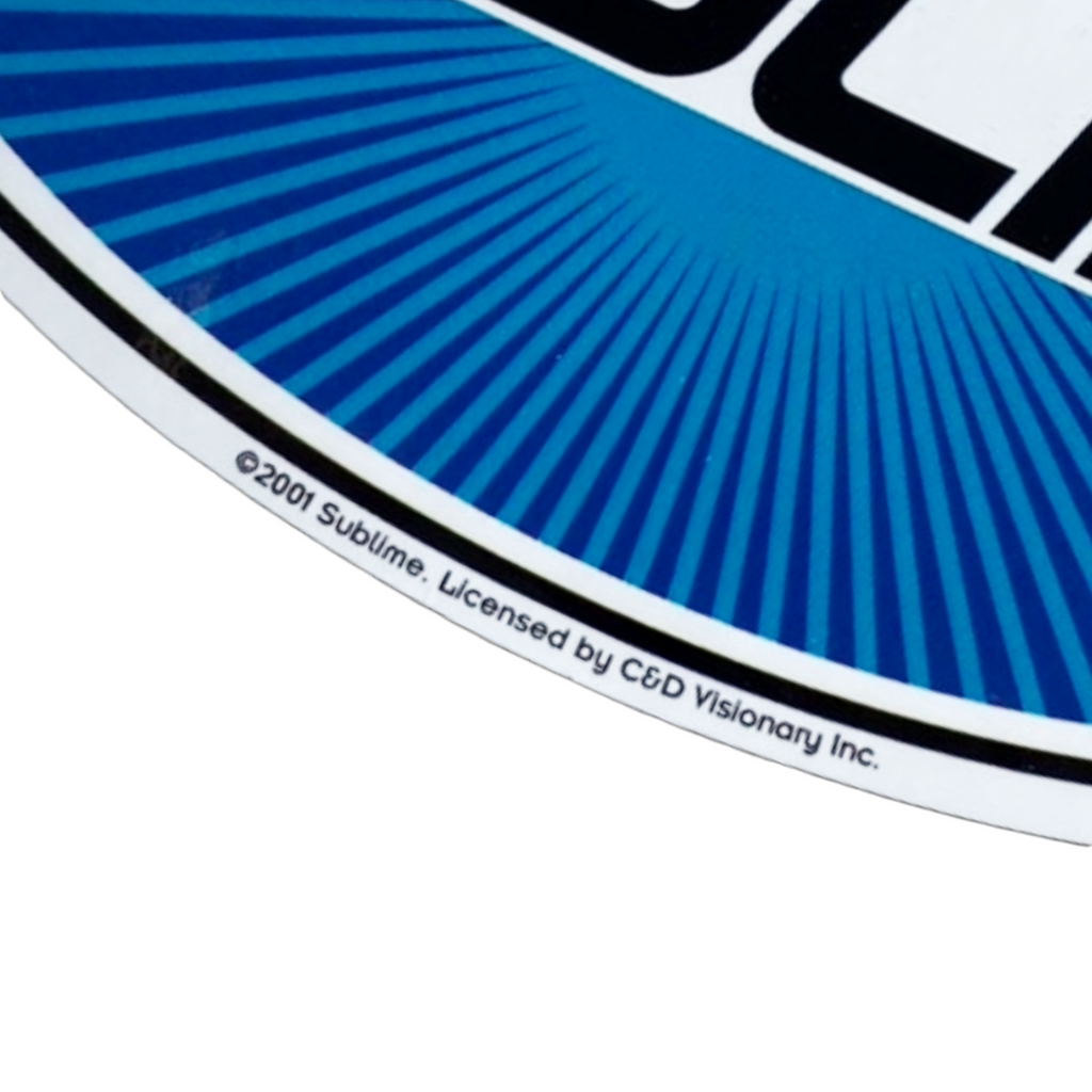 Sublime Oval Logo Official Sticker / サブライム