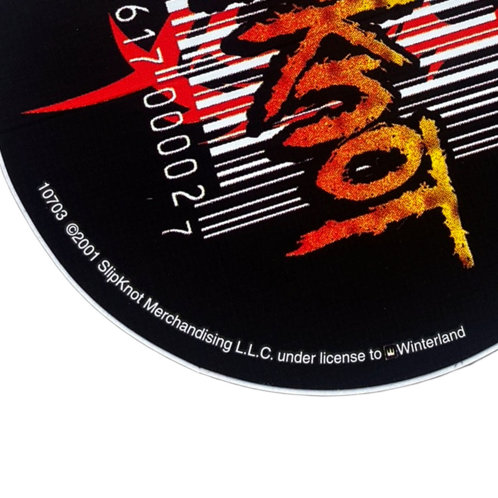 Slipknot Triple S Round Logo Official Sticker / スリップノット