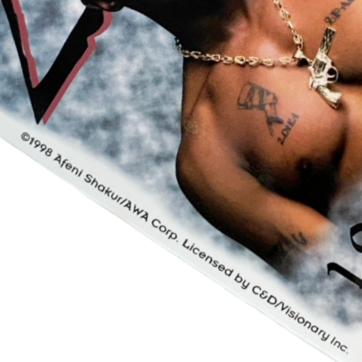 Tupac 2Pac Shirtless Photo Official Sticker / トゥーパック