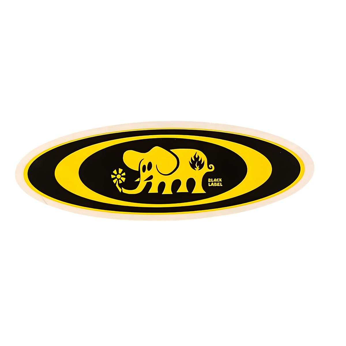 Black Label Skateboard Sticker  ブラックレーベル エレファント Black