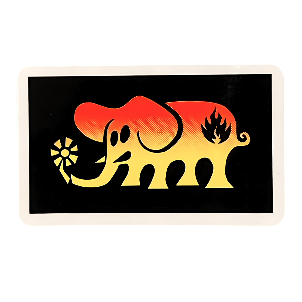 Black Label Skateboard  Sticker ブラックレーベル エレファント