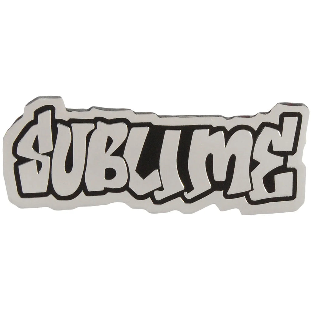 Sublime Silver Metal Logo Official Sticker / サブライム