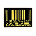 Black Label Skateboard Sticker バーコード ブラックレーベル Yellow