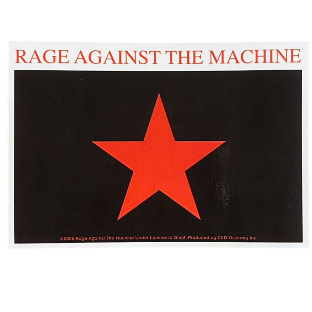 Rage Against The Machine Red Star Official Sticker / レイジ・アゲインスト・ザ・マシーン