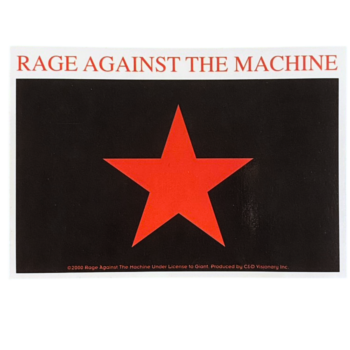 Rage Against The Machine Red Star Official Sticker / レイジ・アゲインスト・ザ・マシーン