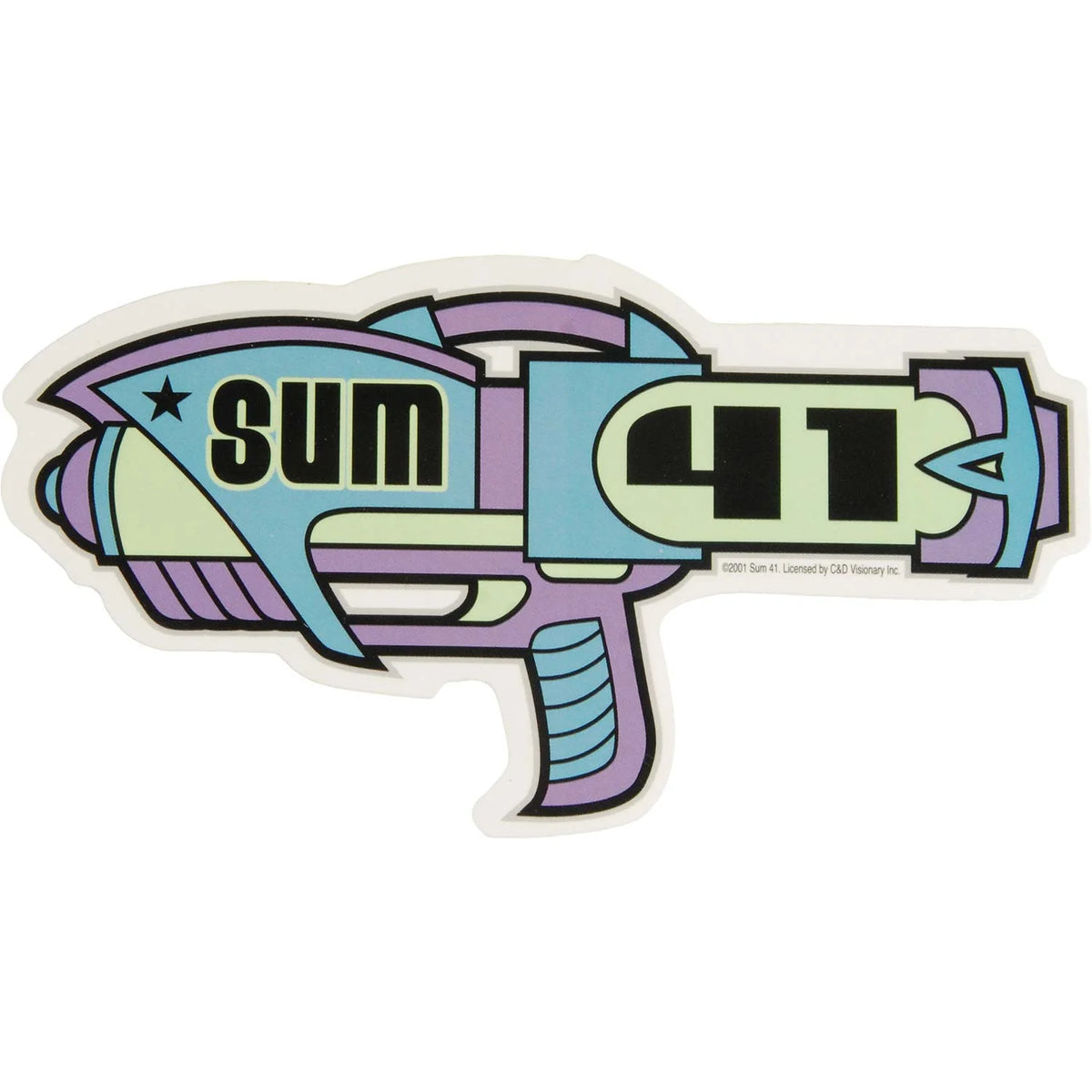 Sum 41 Ray Gun Logo Sticker サム41