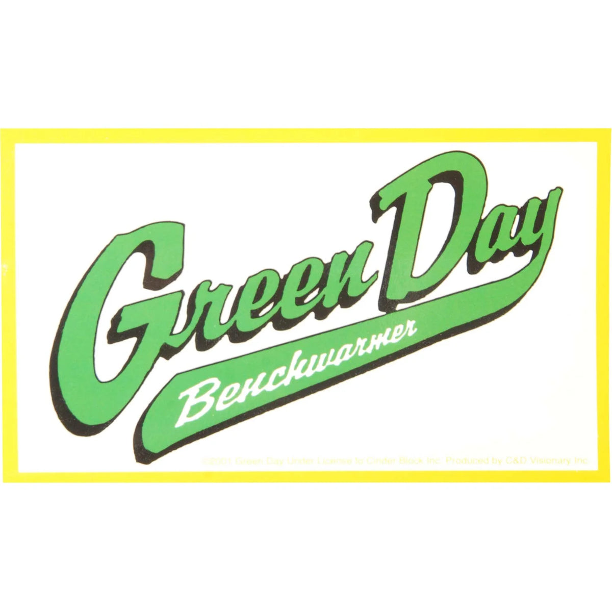 Green Day Benchwarmer Logo Sticker グリーンデイ