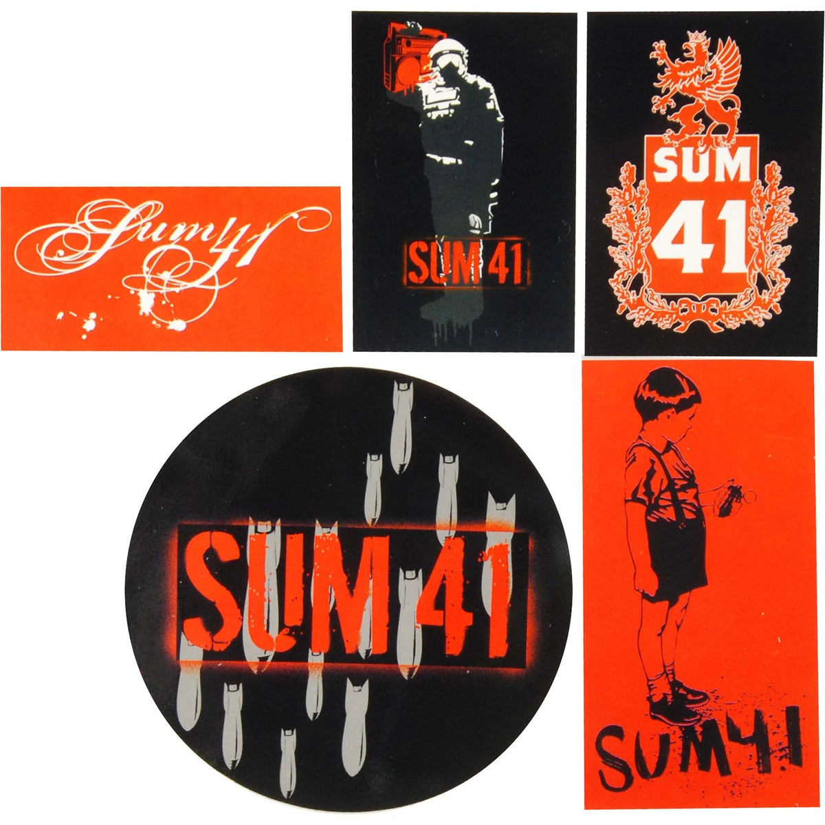 Sum 41　5枚組 Stickerセット