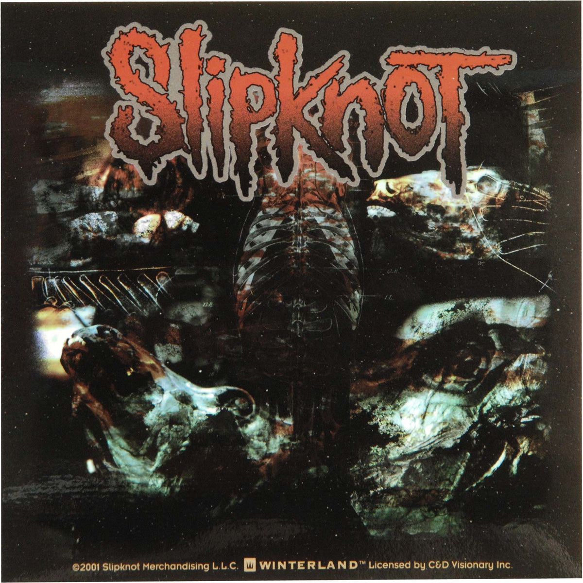 Slipknot Skulls Logo Official Sticker / スリップノット