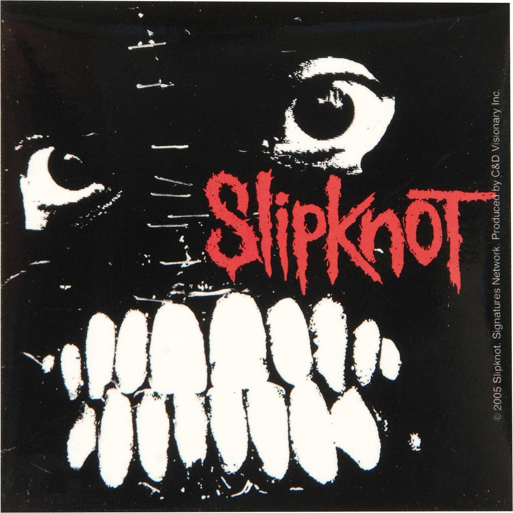 Slipknot Mask With Teeth Logo Official Sticker / スリップノット