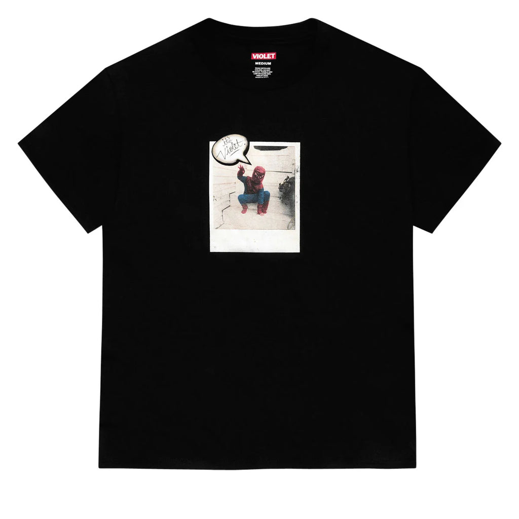 VIOLET Spiderman Polaroid T-Shirt ヴァイオレット スパイダーマン