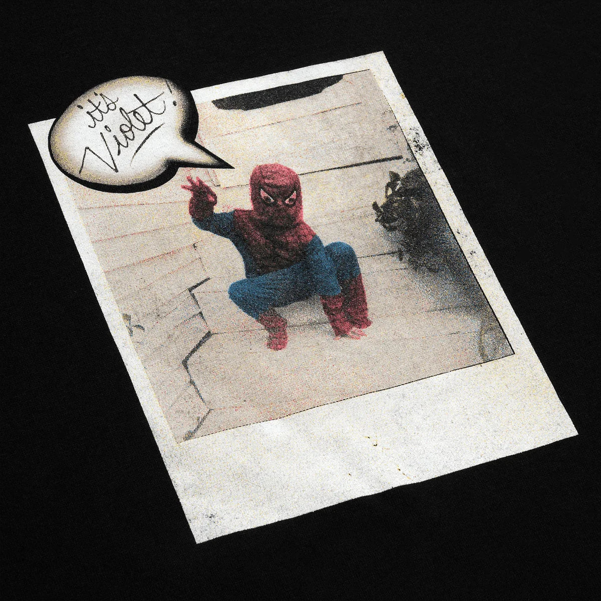 VIOLET Spiderman Polaroid T-Shirt ヴァイオレット スパイダーマン