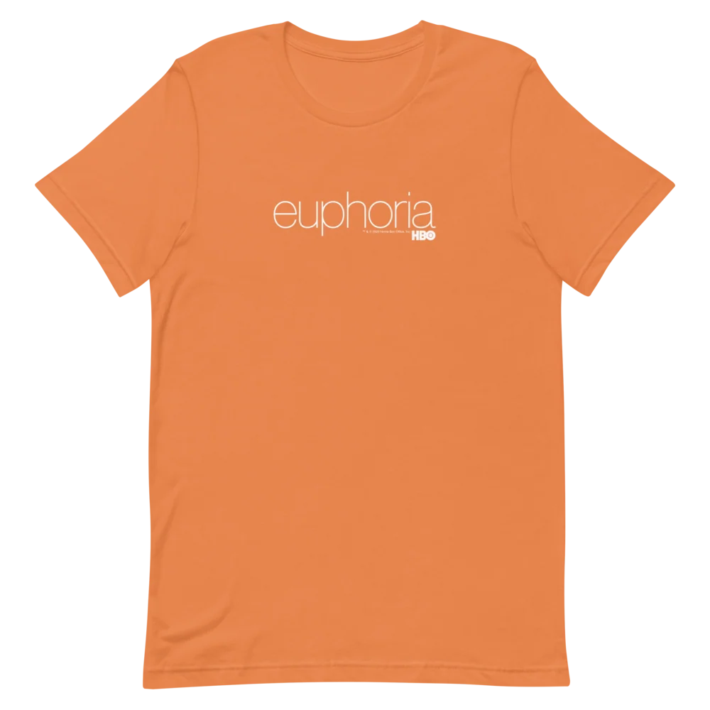【HBO公式】Euphoria ユーフォリア ロゴ ユニセックス プレミアム T-Shirt Orange