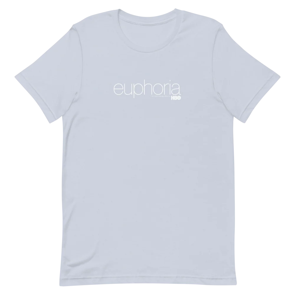 【HBO公式】Euphoria ユーフォリア ロゴ ユニセックス プレミアム T-Shirt Light Blue