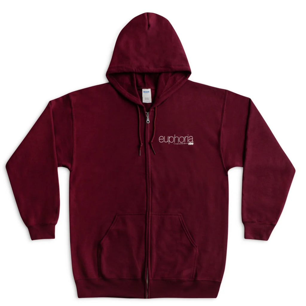 【HBO公式】Euphoria Rue Maroon Zip Hoodie ユーフォリア