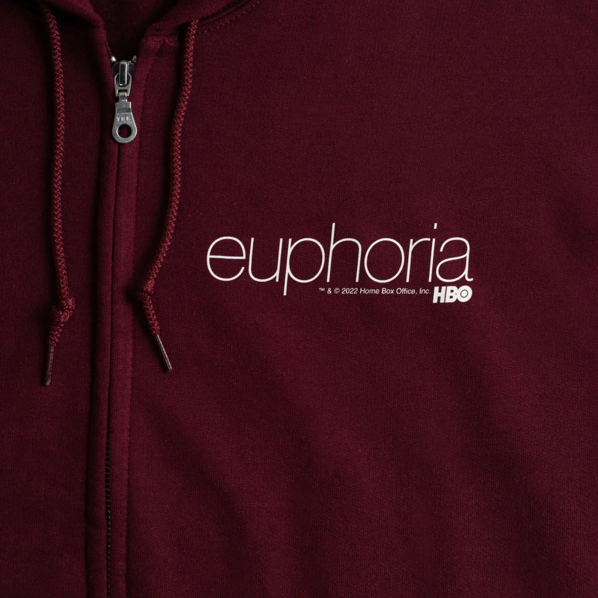 【HBO公式】Euphoria Rue Maroon Zip Hoodie ユーフォリア