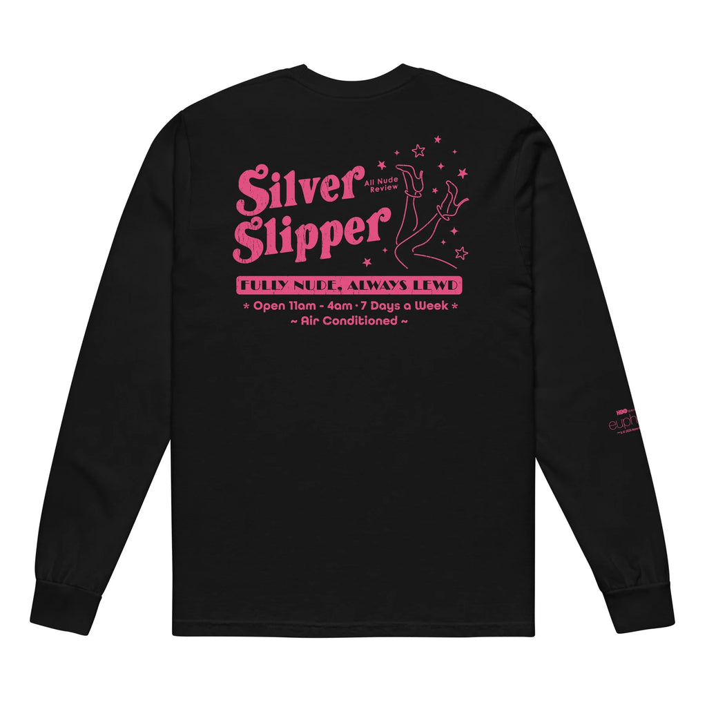【HBO公式】Euphoria Comfort Colors Long Sleeve T-Shirt Silver Slipper ユーフォリア