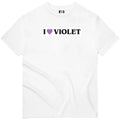 VIOLET I Love Violet T-Shirt - White ヴァイオレット